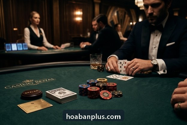 Sảnh chắn online xanh chín với bàn 4 người và đồ họa dân gian